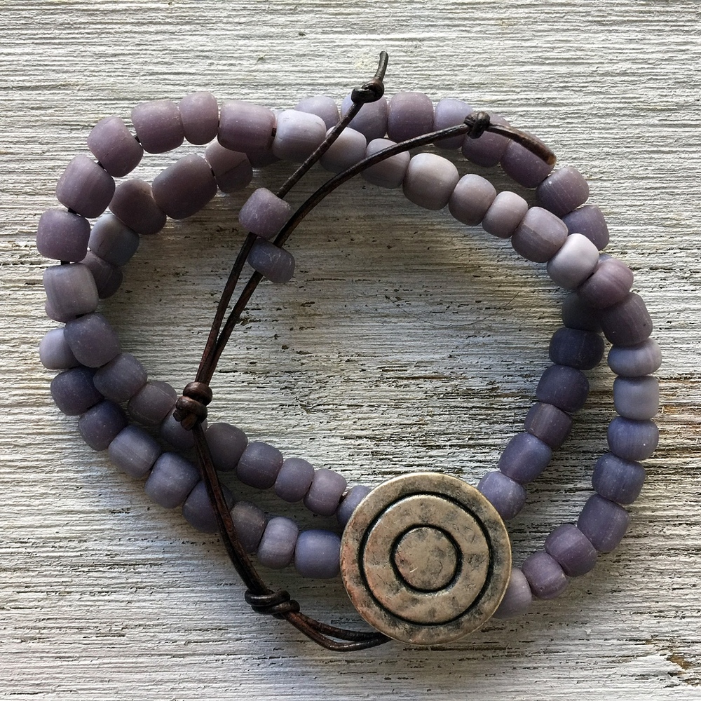Women’s Leather Wrap Bracelet - Picture 1 of 3